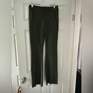 Athleta Olive Green Stellar Flare Trouser Size 4 Like New